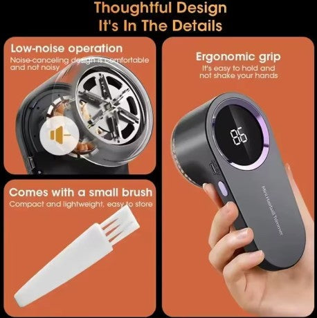 Rechargeable Fabric Shaver & Lint Remover with LED Display