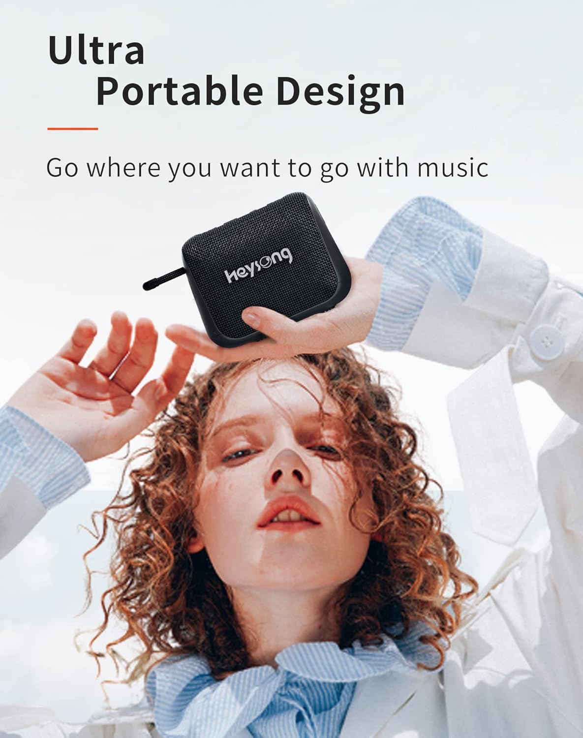 HEYSONG IPX7 Waterproof Bluetooth Speaker, 24-Hour Playtime