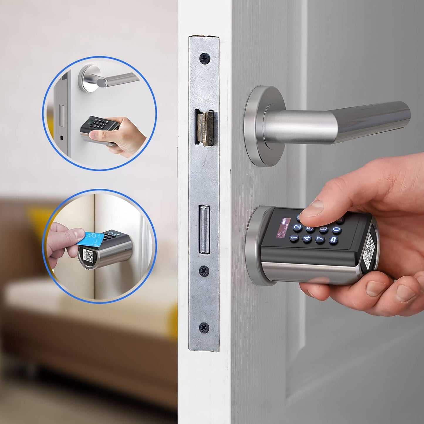 WELOCK PCB51 Smart Wi-Fi Door Lock – Keypad, RFID, Bluetooth & App Control, Waterproof