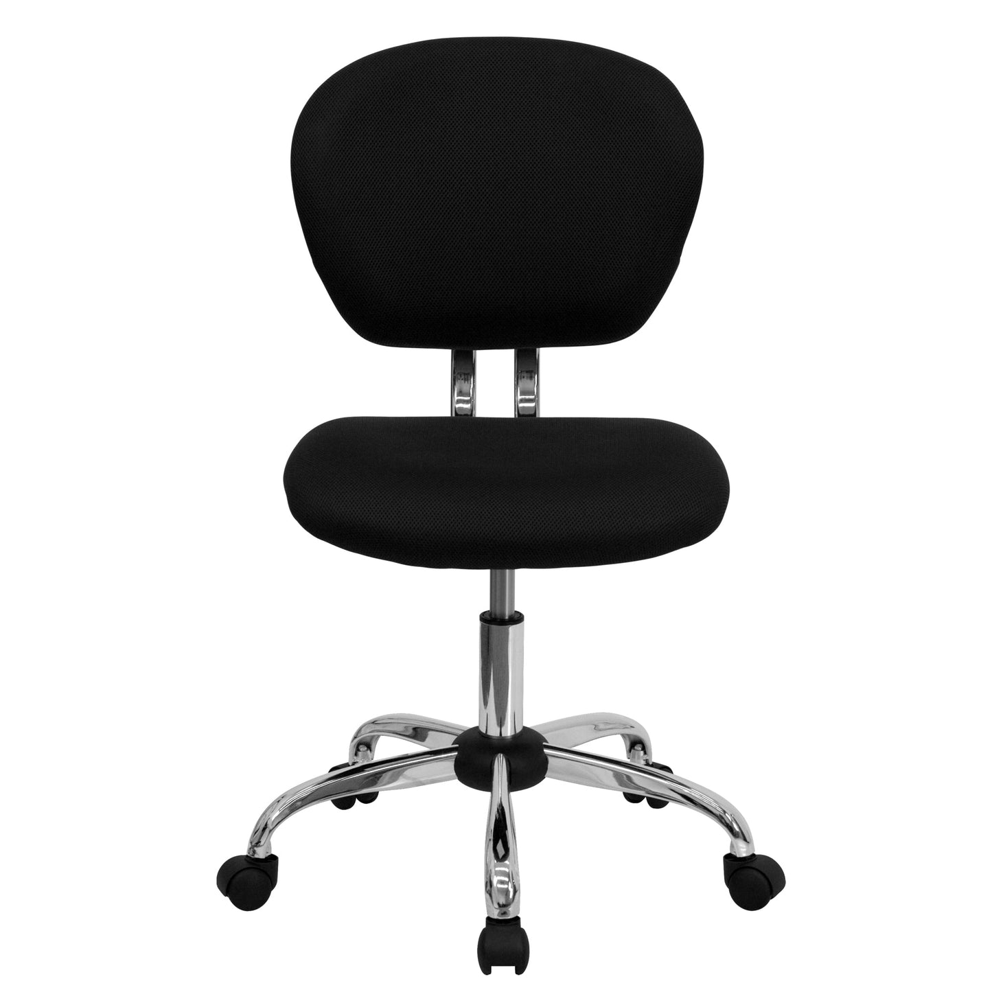 Mid-Back Black Mesh Padded Task Office Chair