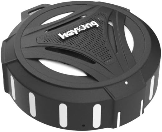 HEYSONG Waterproof Bluetooth Speaker | 36H Playtime, LED Lights, Deep Bass, IP67