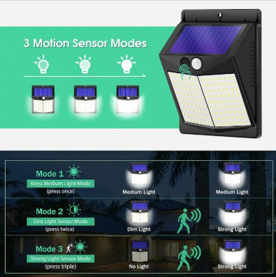 Solar Powered LED Wall Light