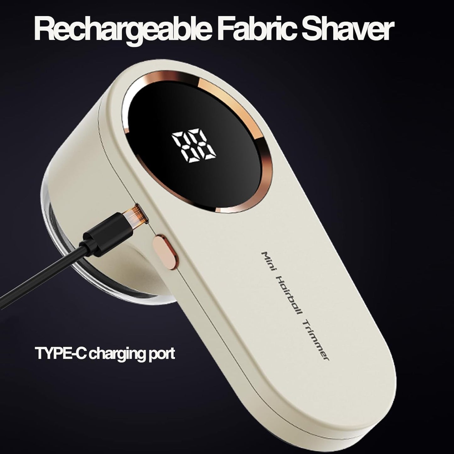 Rechargeable Fabric Shaver & Lint Remover with LED Display