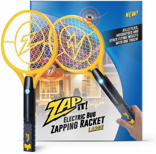 Zap It! Rechargeable Electric Fly Swatter - 4,000 Volt Mosquito & Bug Zapper (1-Pack)