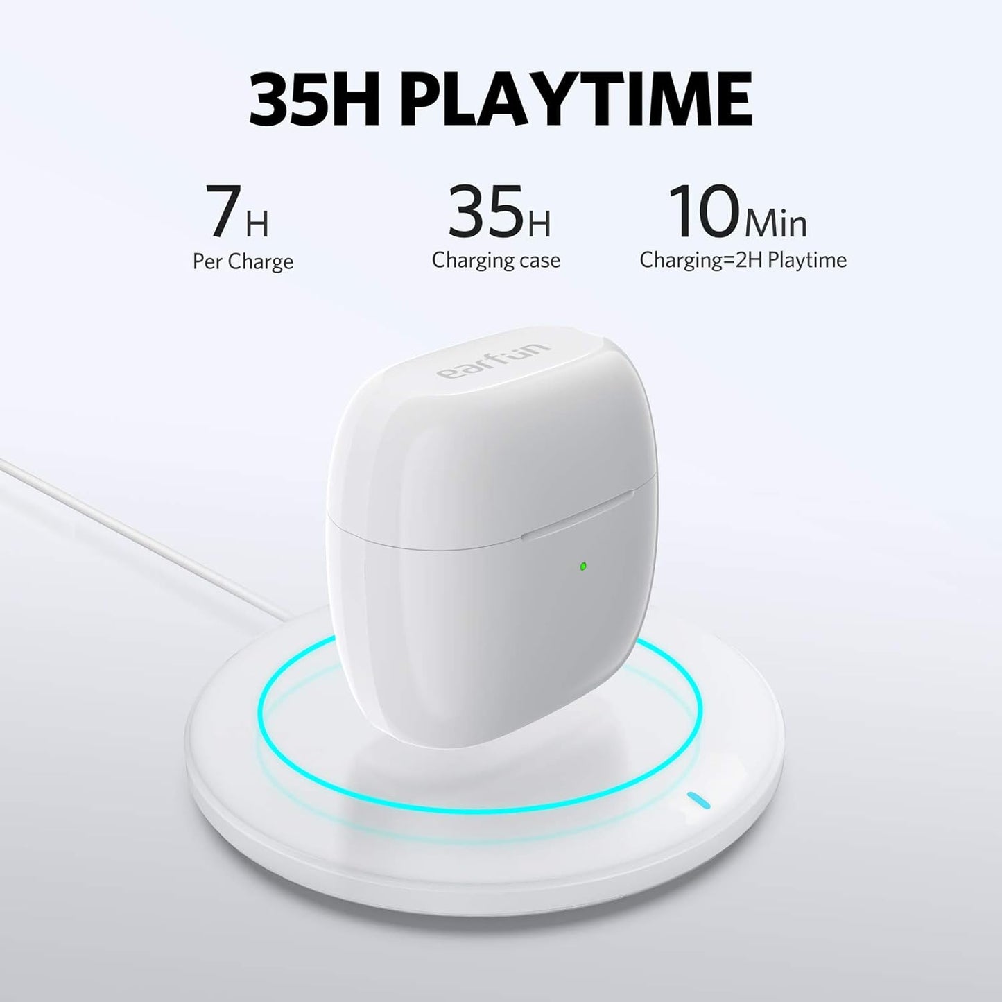 EarFun Wireless Earbuds – Bluetooth In-Ear Headphones with 4 Mics ENC, IPX7 Waterproof, Clear Sound & Deep Bass