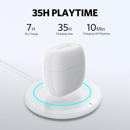 EarFun Wireless Earbuds – Bluetooth In-Ear Headphones with 4 Mics ENC, IPX7 Waterproof, Clear Sound & Deep Bass