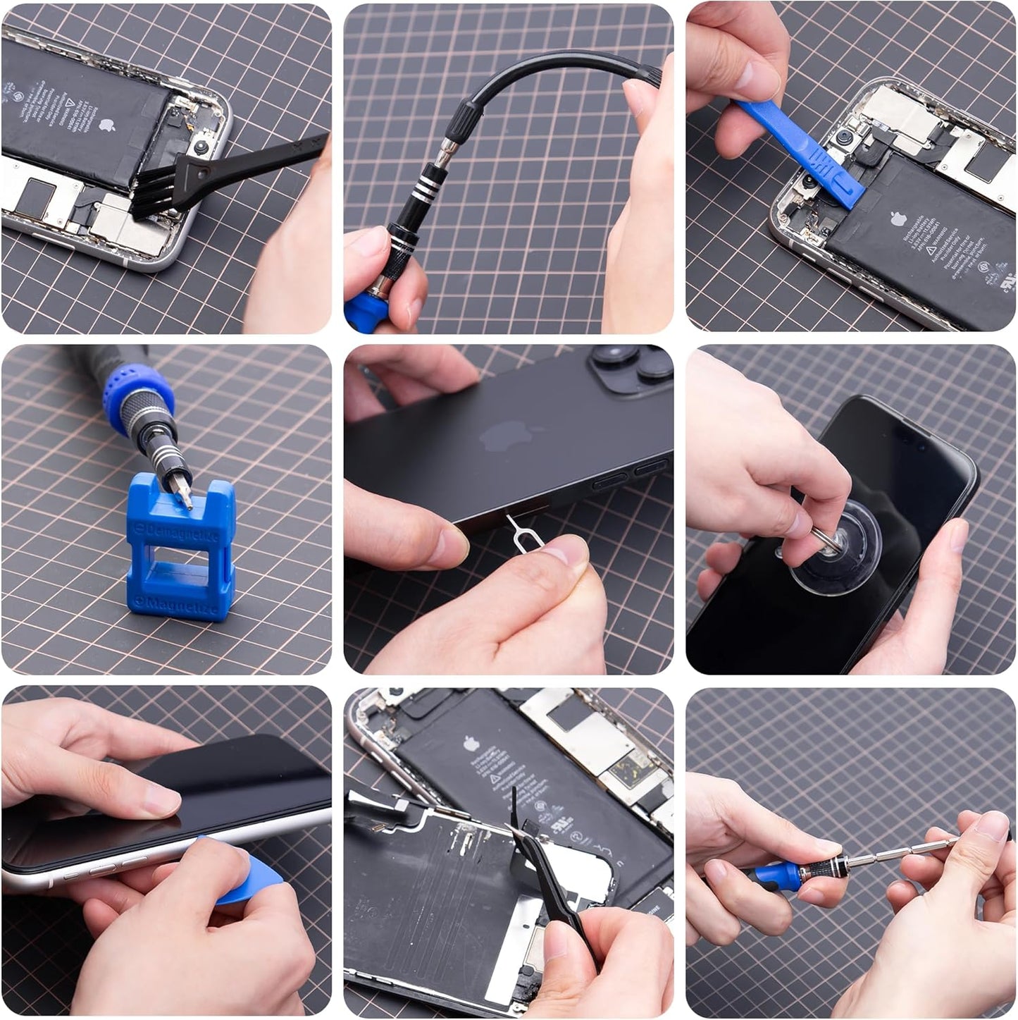 XOOL 200-Piece Precision Screwdriver Kit - Magnetic Screwdrivers for Electronic Repair, Compatible with PC, Laptop, iPhone, Tablet