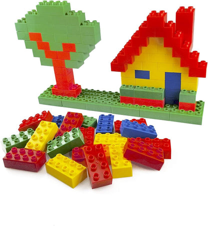 Large Building Block Set, 108 Pieces, Compatible with Major Brands, for Ages 3+