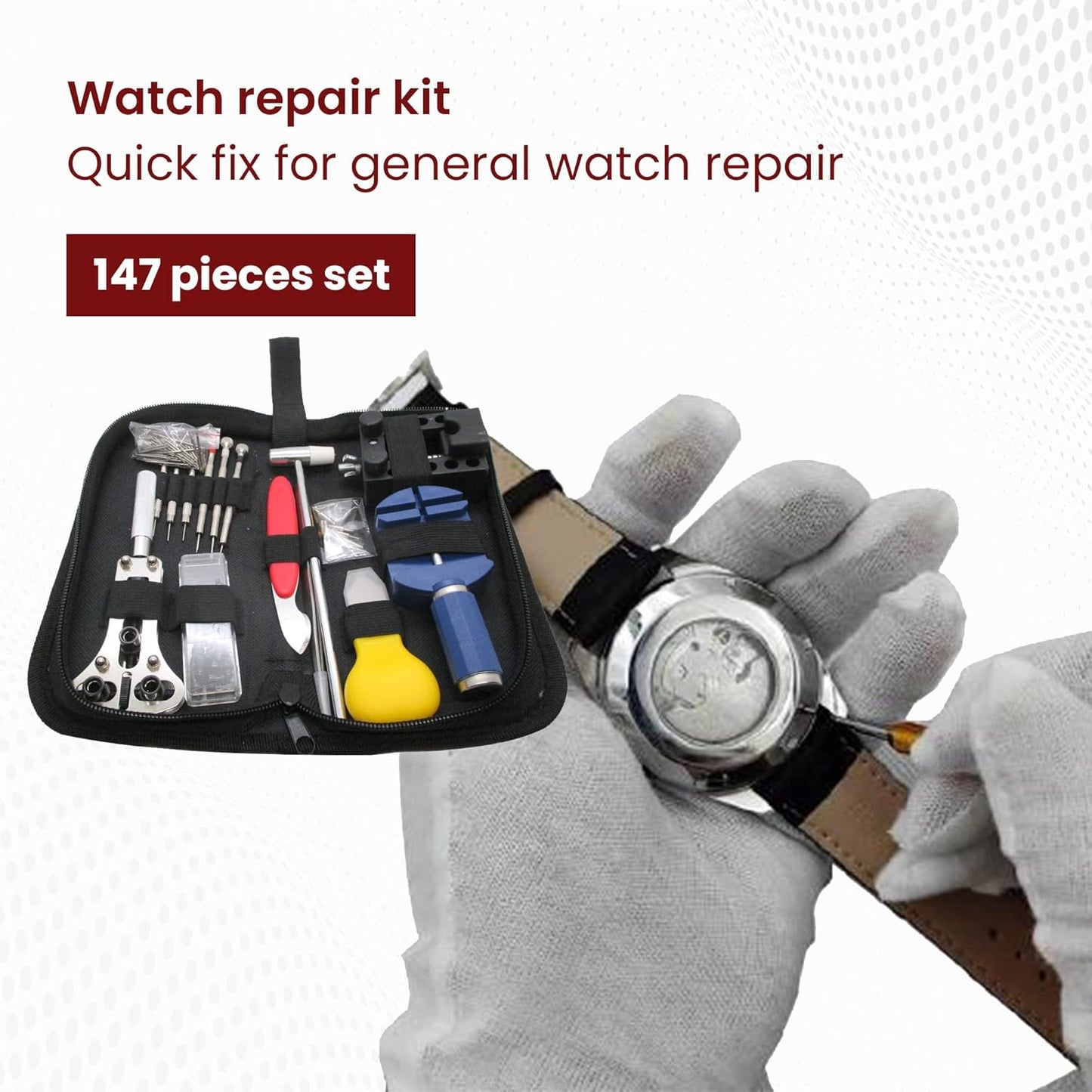 Professional Watch Repair Kit – 147-Piece Tool Set