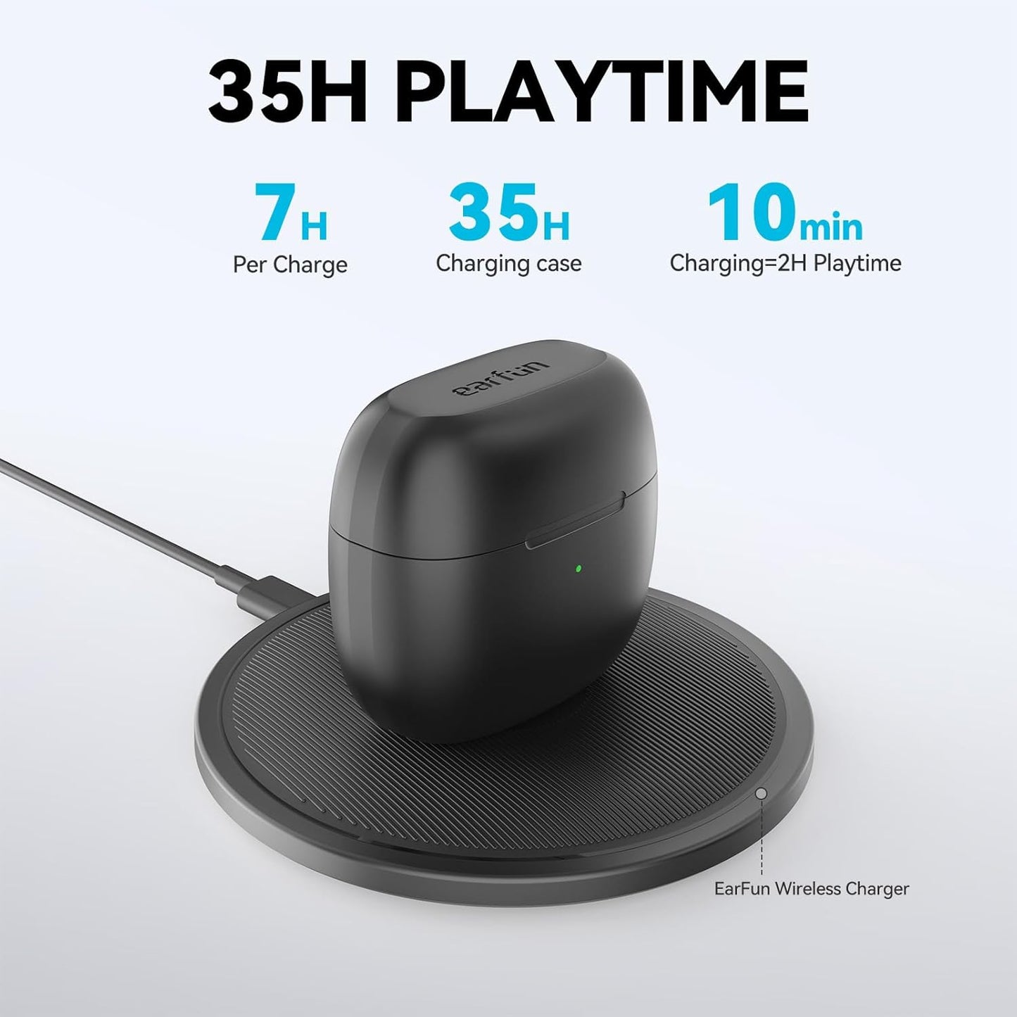 EarFun Wireless Earbuds – Bluetooth In-Ear Headphones with 4 Mics ENC, IPX7 Waterproof, Clear Sound & Deep Bass