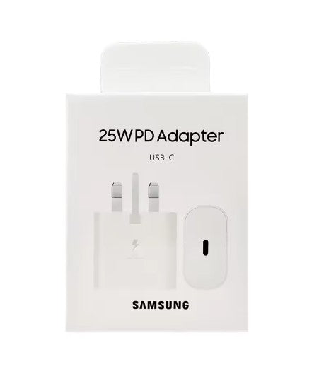 Samsung 25W Super Fast Charger PD, USB Type-C, EU/US/UK for Galaxy S24, S23, A71