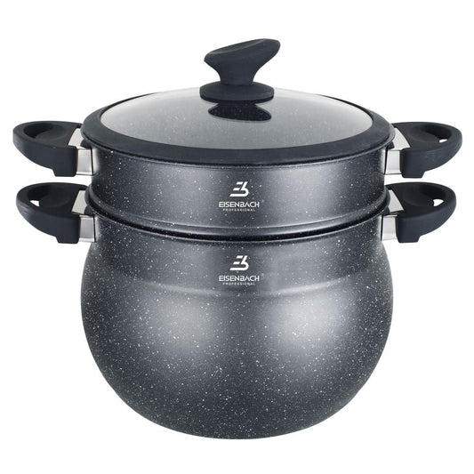 COUSCOUS 3-Piece Cushion Pot 11 L Steamer Steamer Induction Manty Cooker